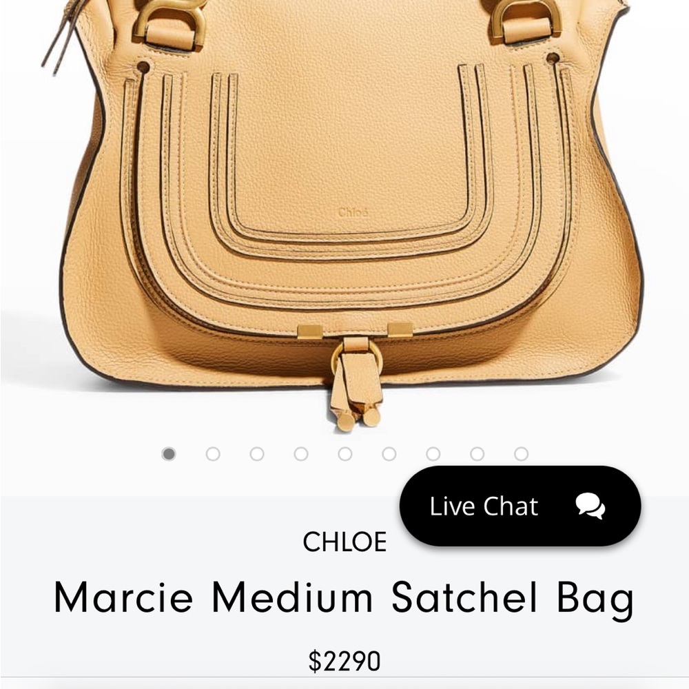 Chloe Medium Marcie Leather Crossbody Bag with Gold Hardware. Iconic Bag!! - Picture 7 of 9